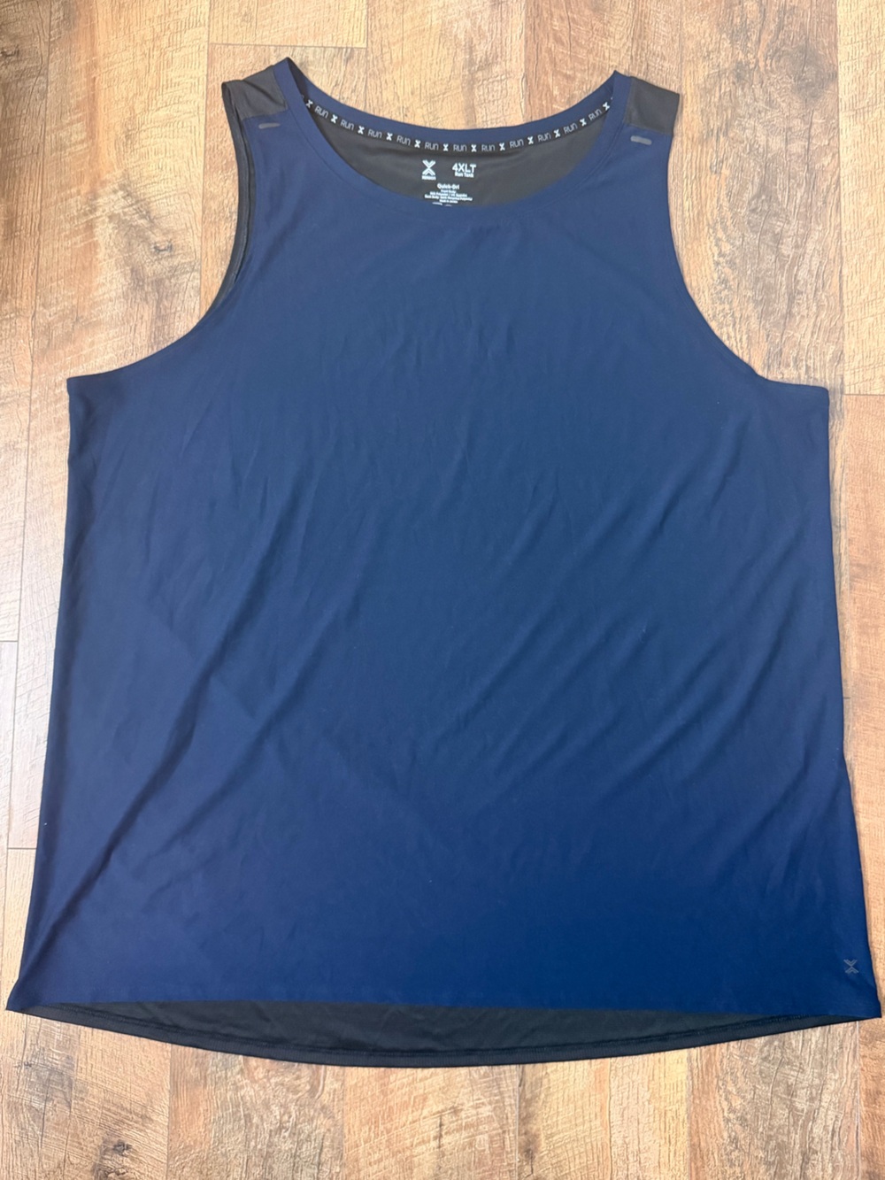 Xersion Quick-Dri Men’s Big & Tall Tank Top Navy 4XLT